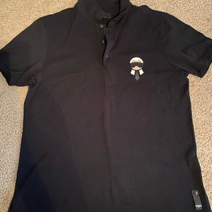 Black Fendi monster polo size L
